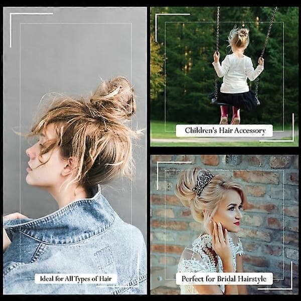 2 stk Hårstylingklemme Hestehalefremstiller Styling