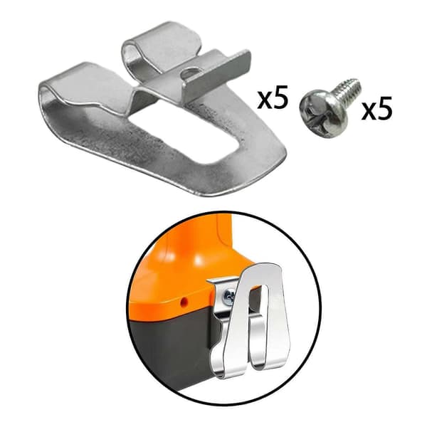 5x5 stykker bælteclips holdbar bæltekrogclips til elværktøj boremaskiner