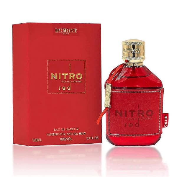 Dumont Nitro Red Parfume 100ml Arabisk Dubai Langtidsholdbar Rød Flaske