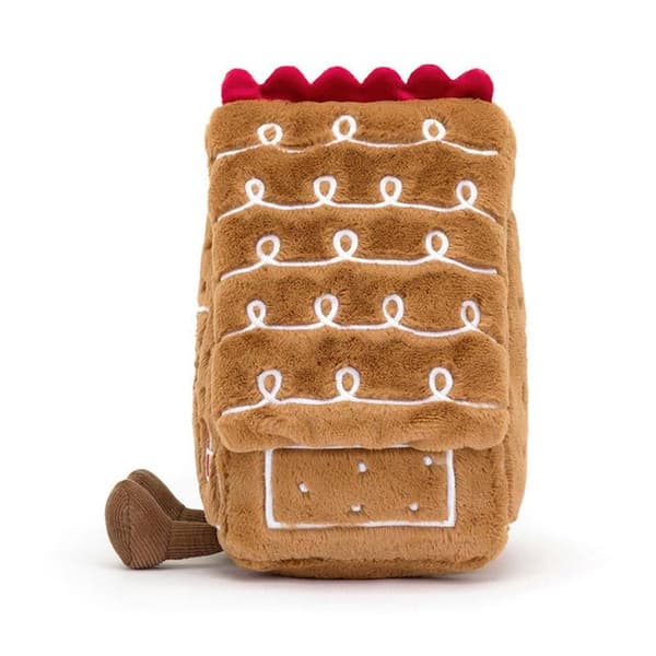 Jellycat 22 cm Amuseables Piparkakkutalo pehmolelu
