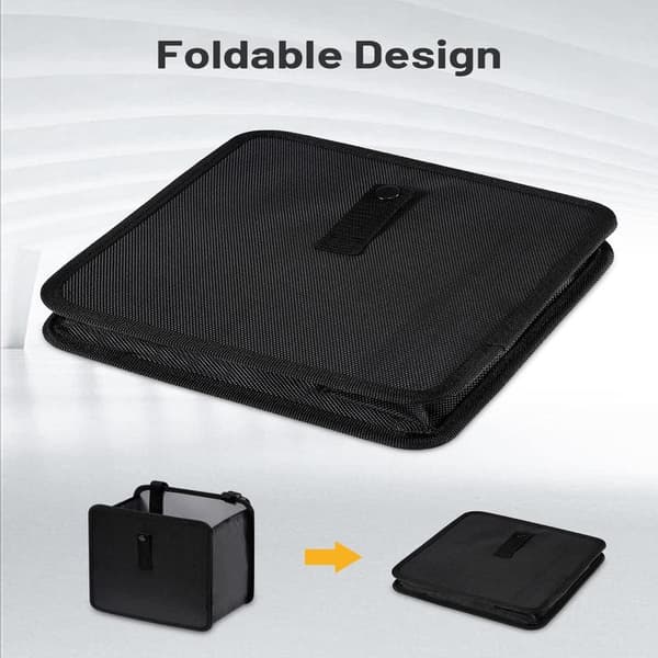 Car Trash Can, Car Garbage Can for Order, Hanging Leak-Proof Trash Can