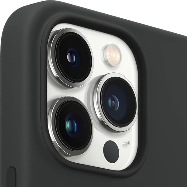 Applen silikonikuori MagSafella (iPhone 13 Pro) - Keskiyö