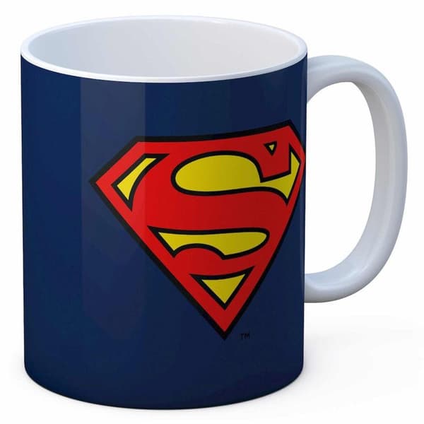 Superman Logo kahvimuki, keramiikkaa, 325 ml tilavuus 405