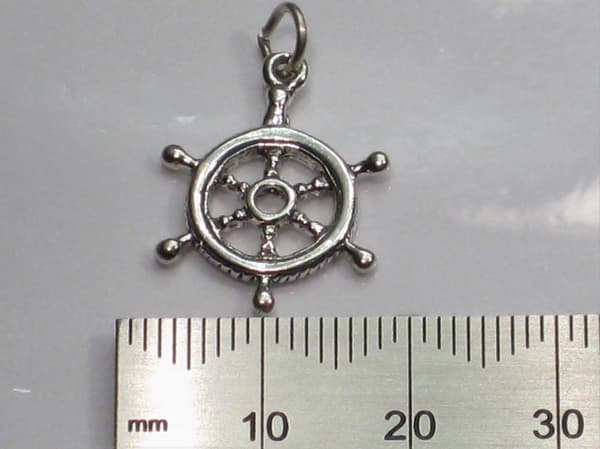 Skeppsratt sterling silver berlock .925 x 1 båtberlocker