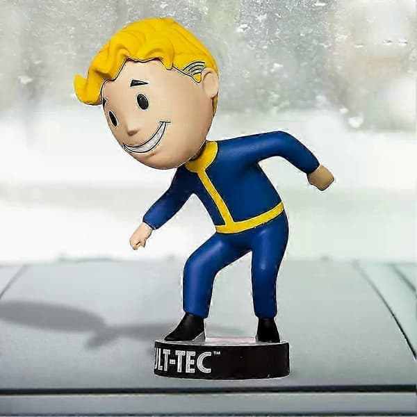 2025 För Fallout 4 Vault Boy Bobblehead Gaming Anime Figurer Samlarobjekt Bilprydnad Anime Staty Barn Leksaker Gåvor E