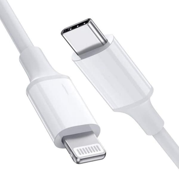 USB-C til Lightning Kabel iPhone Hurtigoplader 2M Hvid 10-pak