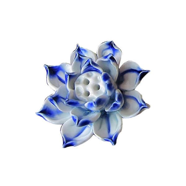 Kreativ keramisk lotus Blue 6*6cm