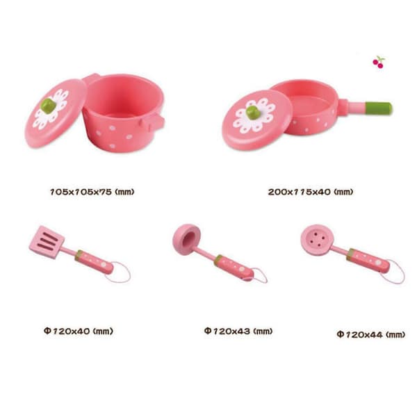 Køkken Legetøj Pink Køkkengrej Mini Legesæt Læring