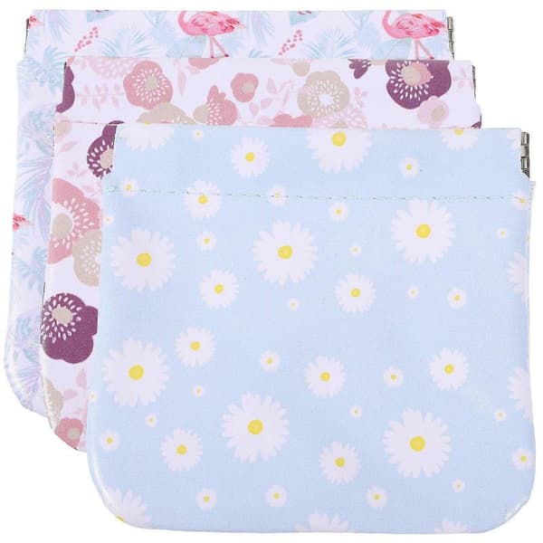 Jewelry Pouches Mini Cosmetic Bags Small Rectangular For Daily Use Assorted .00X11.00X0.70cm 3pcs