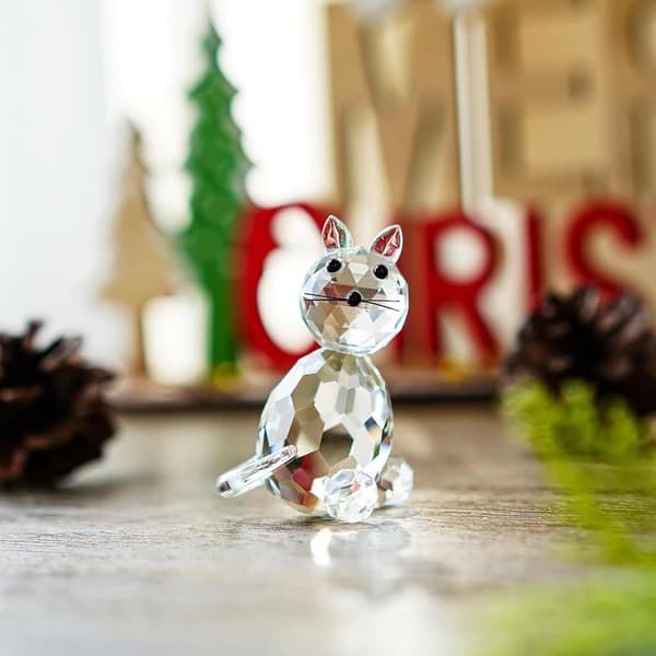 Krystalldyr Samleobjekt Glasskatt Figur Dekorasjon Papirvekt Bordpynt