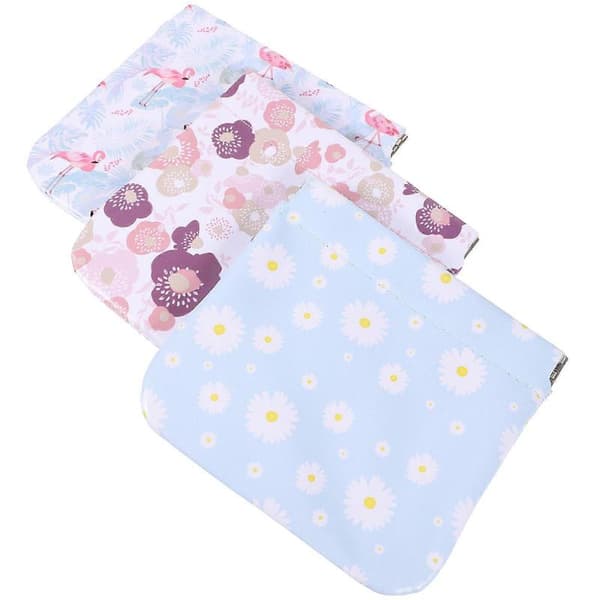 Jewelry Pouches Mini Cosmetic Bags Small Rectangular For Daily Use Assorted .00X11.00X0.70cm 3pcs