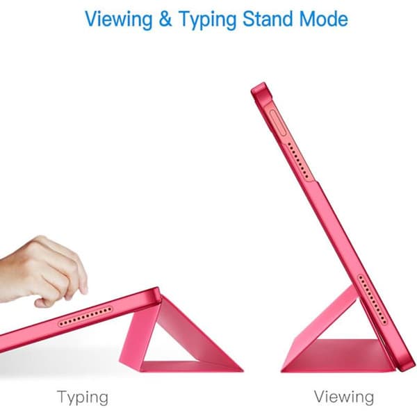 iPad 11:e/10:e generationen (2025/2022) Slim Stand Hårt Baksidesfodral Auto Wake/Sleep[YDE] Rosa