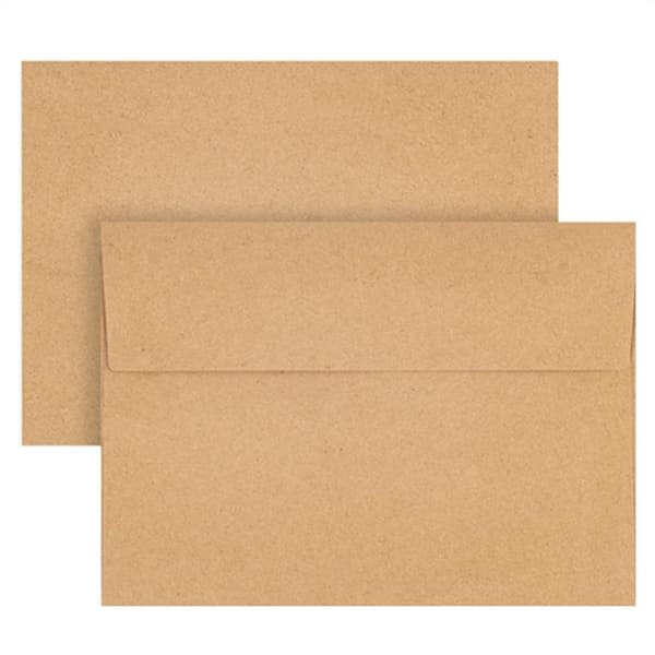 Rustikk Kraftkonvolutt A4 (10,8x15,9 cm, 50-pakning)