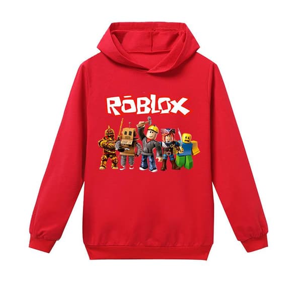 Ny Roblox Hættetrøje til Børn Overtøj Pullover Trøje rød rød rød 140cm red