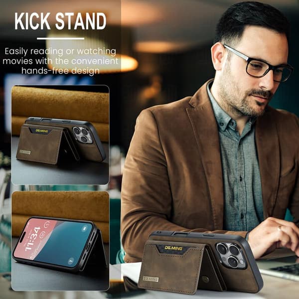 Magnetic iPhone Case with Card Pocket, Magnetic Split Phone Case Combination - Black Combination-Black IP11 Pro Max Combination-Black IP11 Pro Max