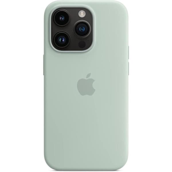 Applen silikonikuori MagSafella iPhone 14 Prolle, vihreä iPhone14 green