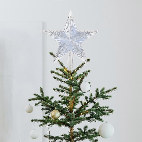 Julepynt stjernetoplys til dekoration med varm hvid