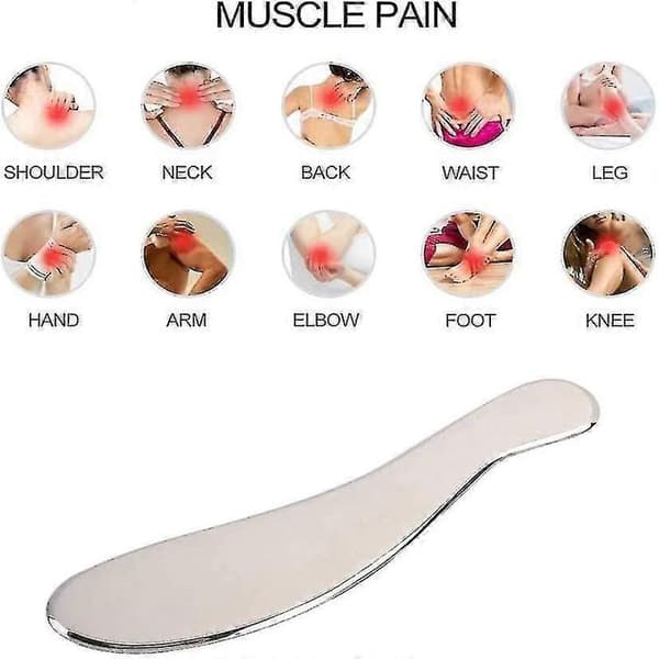 Gua Sha Værktøj - Akupunktur Massageskraber i Rustfrit Stål