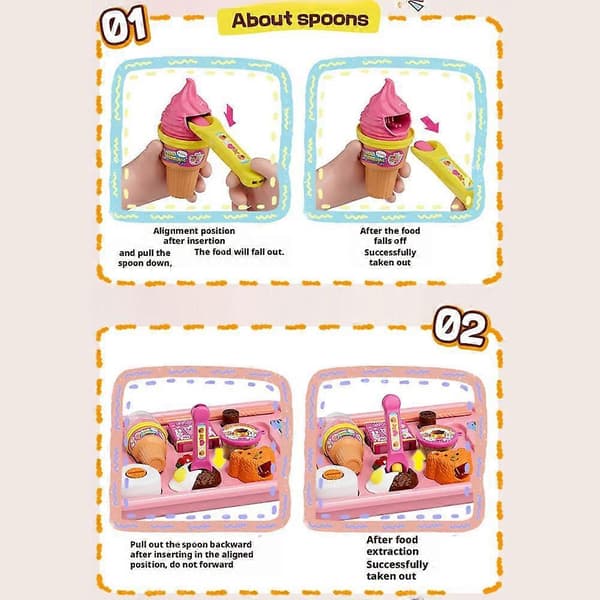 Matboks Leketøy Barndom Late Som Lek Pudding Mat Leketøy For Barn/Mating Y1K5 1set Pink