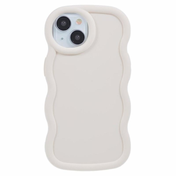 iPhone 14 Mobilskall Bølgete Off White