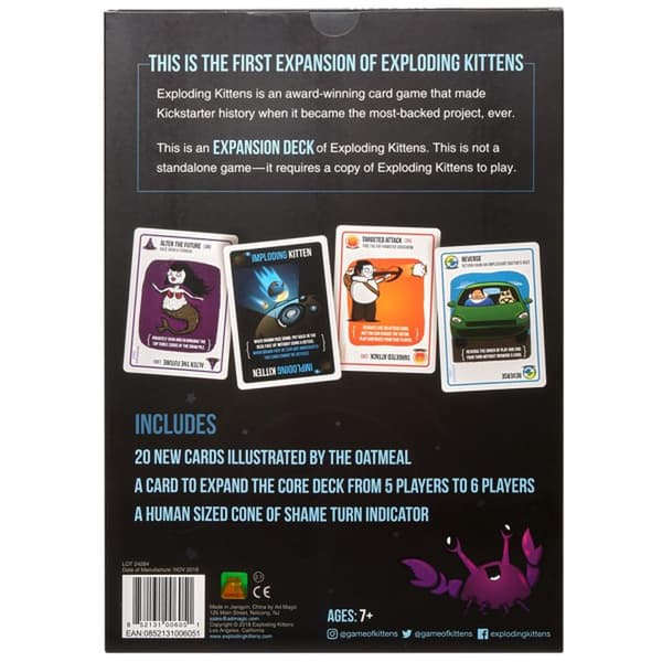 Exploding Kittens Utvidelsespakke fra Exploding Kittens - Kortspill for voksne, tenåringer og barn - Morsomme familiespill, engelsk versjon