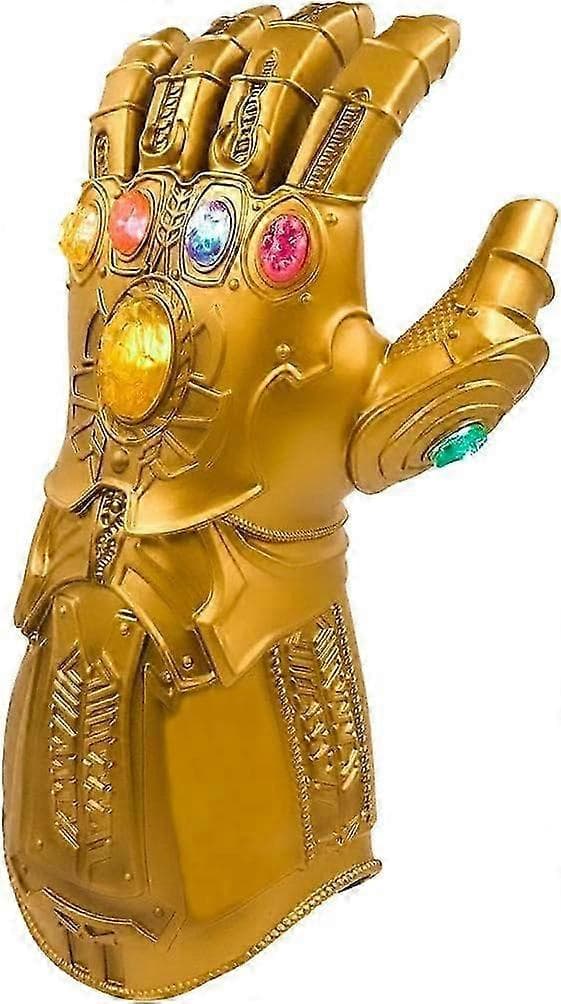 LED Lysende Infinity Gauntlet Thanos-hanskene med avtakbare magnetiske Infinity Stones