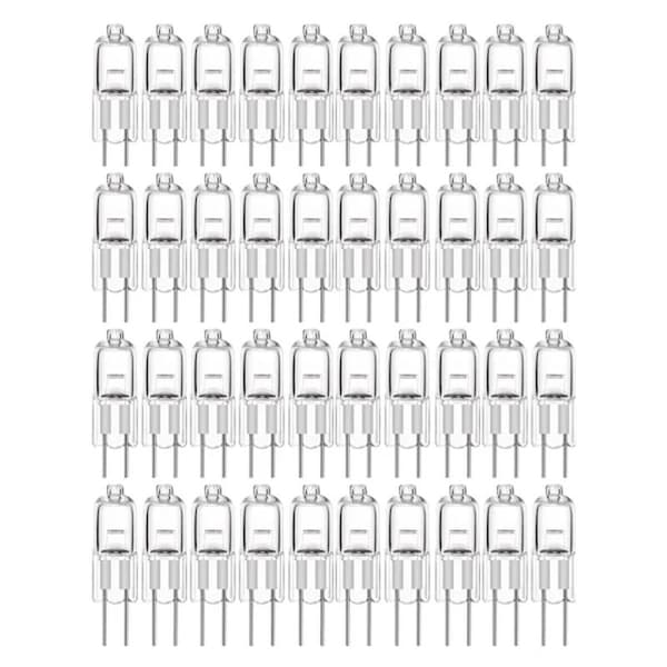 20-pak G4 halogenpærer 10W 12V - Varm hvid