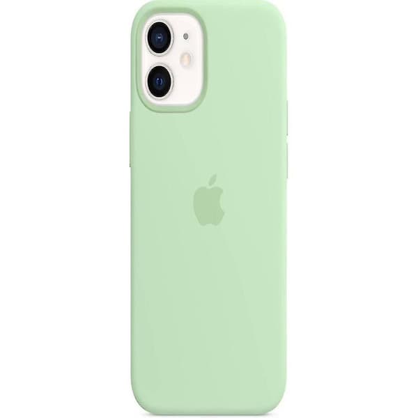 Silikonskal med MagSafe för iPhone 12 Mint Green