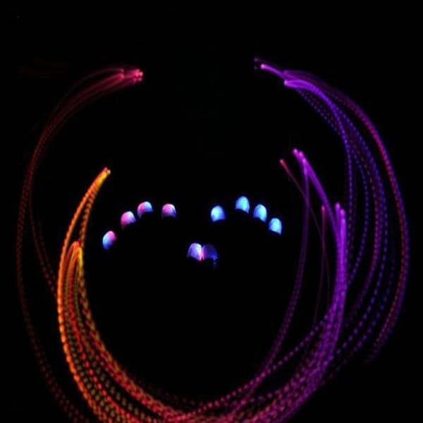 7 farver lysshow LED Handsker Rave Lys Finger Belysning Blinkende Glød Vanter