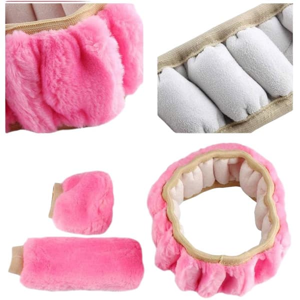 *Vinterplysch rattmuff rosa överdrag fluffig ratt*