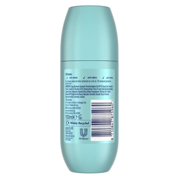 6-pack med 100 ml kvinnors 72H Advanced Protection Workout Deodorant Roll-On