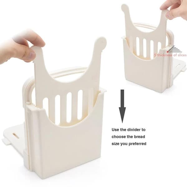 Foldable Bread Slicer Adjustable Thickness Slicer for Toast Slices for Bread/Roast/Sandwich/Loaf