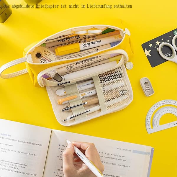 Unique Design Pencil Case, Multifunctional Organizer With Large Storage, Compartment Design For Convenient Access, High-Quality Canvas