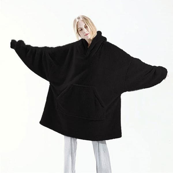 Oversized hettegenser for barn og voksne med kengurulomme og hette
