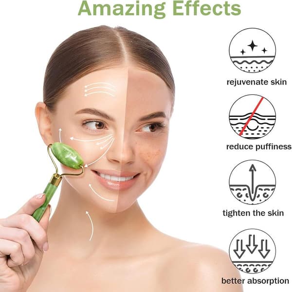 Ruusukvartsi-Gua Sha & Jaderulla, Kasvorulla, Kasvorulla Iho