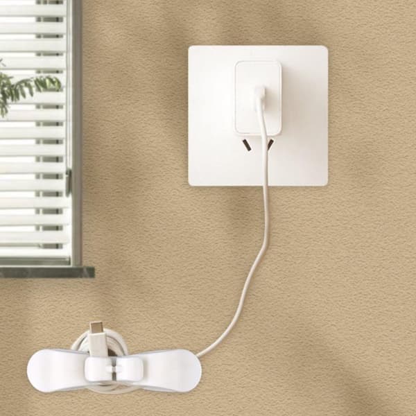 Cable Organizer - 5 Pieces - Cord Winder - Cable Winder - Self-Adhesive - Home Decor