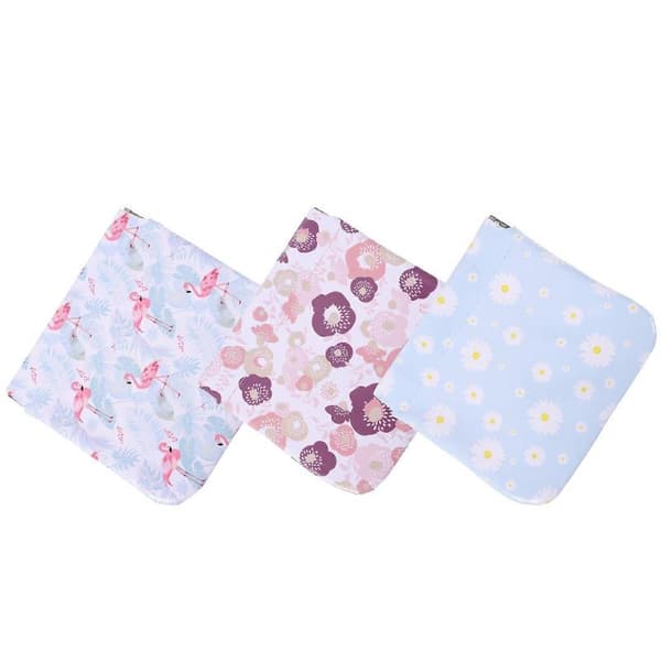 Jewelry Pouches Mini Cosmetic Bags Small Rectangular For Daily Use Assorted .00X11.00X0.70cm 3pcs