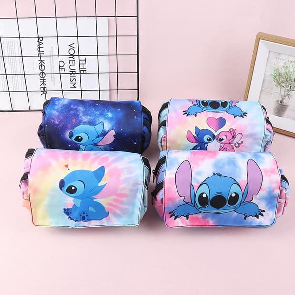 Pencil Case Figure Lilo & Stitch Print Pencil Bag Students A