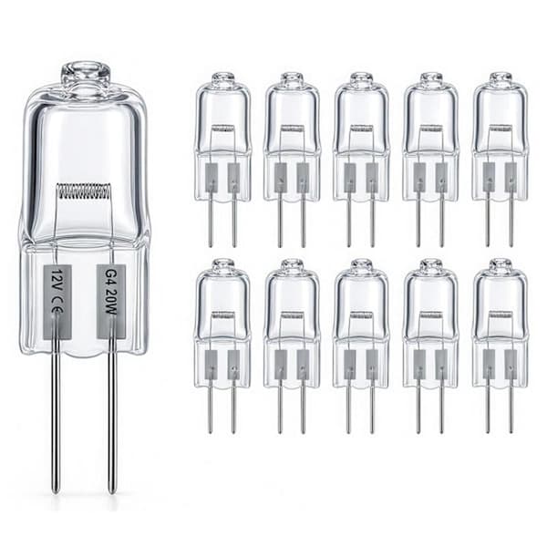 G4 Halogenlampor Varmvit 20W Stiftlampor 20W (50-Pack)
