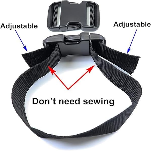 Quick Release Buckles with Dual Adjustments, 50mm, Heavy Duty Plastic Buckles, Backpack Replacement Buckles, Adjustable Without Sewing, 2 Sets