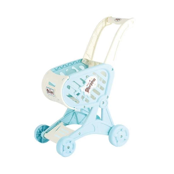 Børnelegetøj Indkøbsvogn Leg Simulation Trolley Leg: H3P6 1pcs Blue