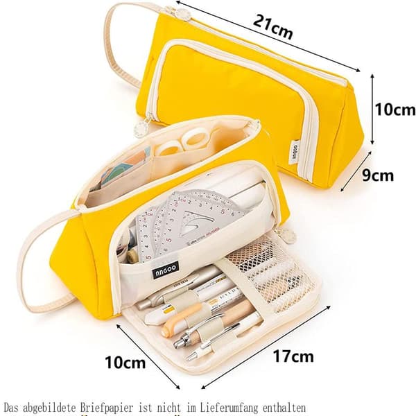 Unique Design Pencil Case, Multifunctional Organizer With Large Storage, Compartment Design For Convenient Access, High-Quality Canvas