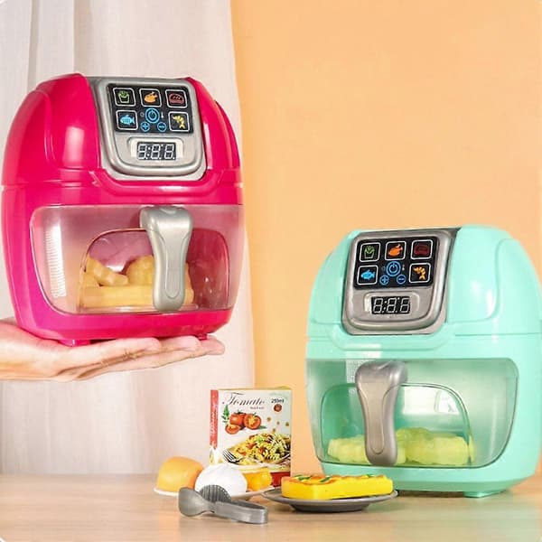 Børnenes Dag Simulation Airfryer Køkkenlegetøj Børns Rolleleg Legetøj Simulation Køkkenbod Legetøj Red/1pcs