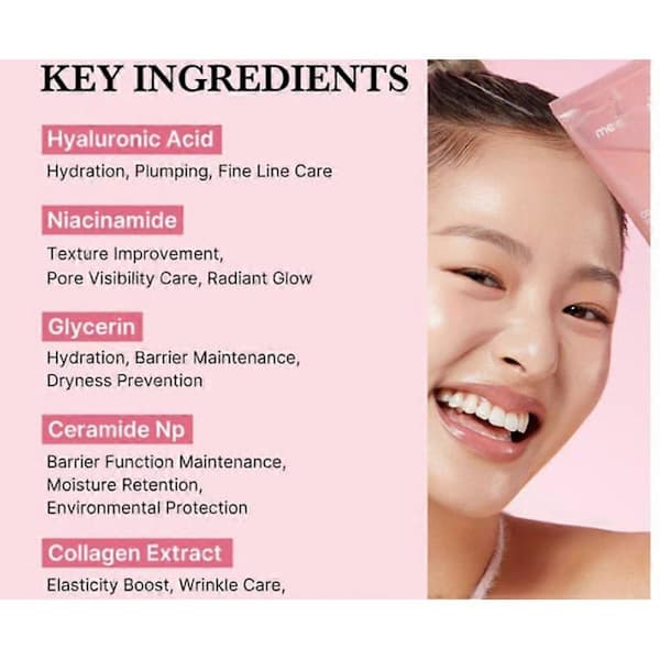 2 st Medicube Collagen Night Wrapping Mask KOREANSK Glass Skin Routine 2 st 2 st 2 st 2 st 2pcs