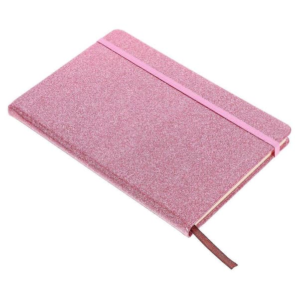 Glittery Journal Notesbog med Elastikbånd til Daglig Skrivning i Bulk