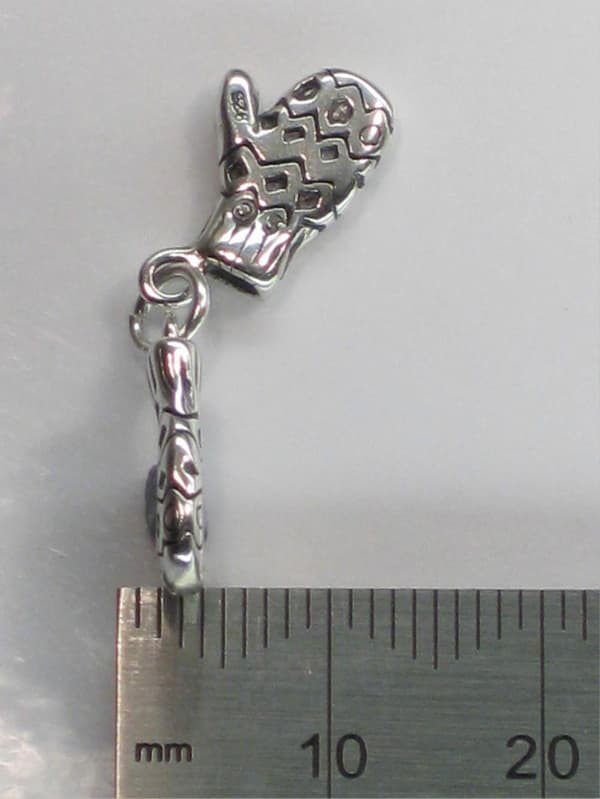 Par vanter sterling sølv charm .925 Vante og handsker charms