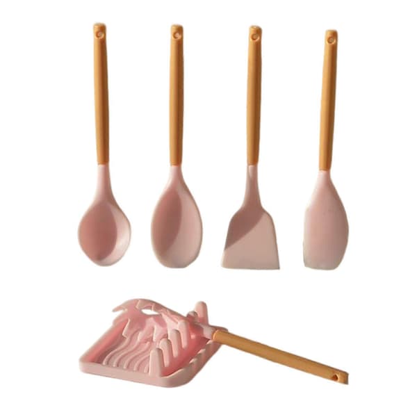 6x 1/6 Dockskåp Köksredskap Set, Tillbehör DIY Leksak Dockhus Möbler