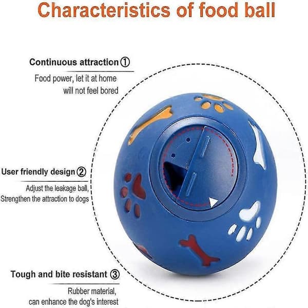 Hundefoderbold Hundelegetøj Intelligens Hundefoder Hvalpelegetøj Hvalpegodbid Dispenser Gave