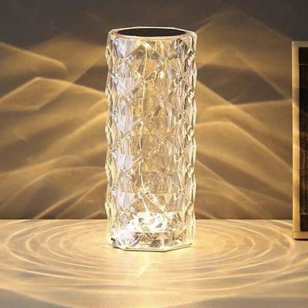 Trådløs Bordlampe LED Krystal - 16 Farver