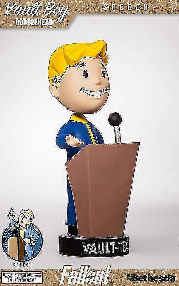 2026 Fallout 4 Fallout Boy Q version 7 bobbleheads Vault Boy förpackade dockor speech